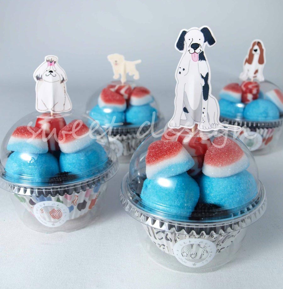 Nuevo significado Lustre télex Vasito Cupcake de Perros - Sweet Design