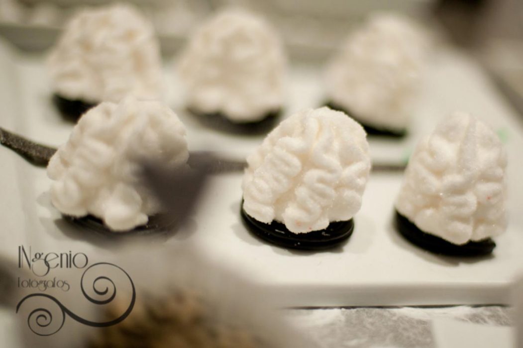 Souflés blancos de marshmallows