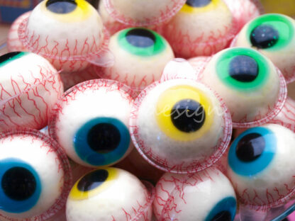 Ojos de gelatina de chuche para Halloween