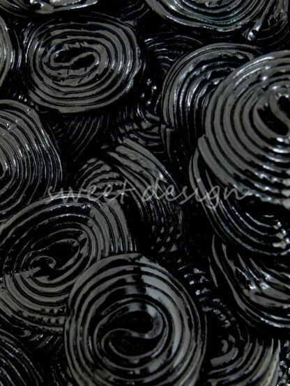 Espiral de Regaliz Negro para tartas de chuches