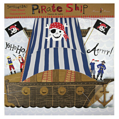 Barco pirata para centro de mesa