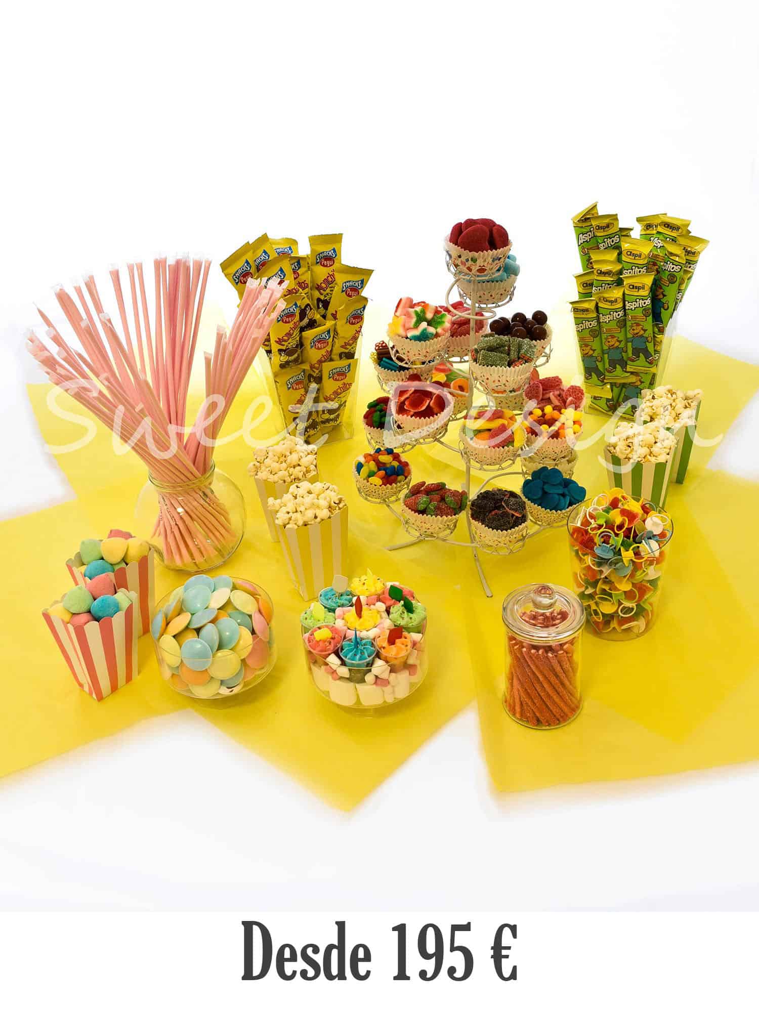 Cómo hacer centros de chuches para decorar mesas dulces