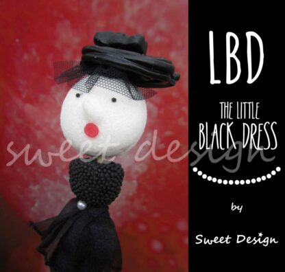 BRCH009 Little Black Dress de gominolas