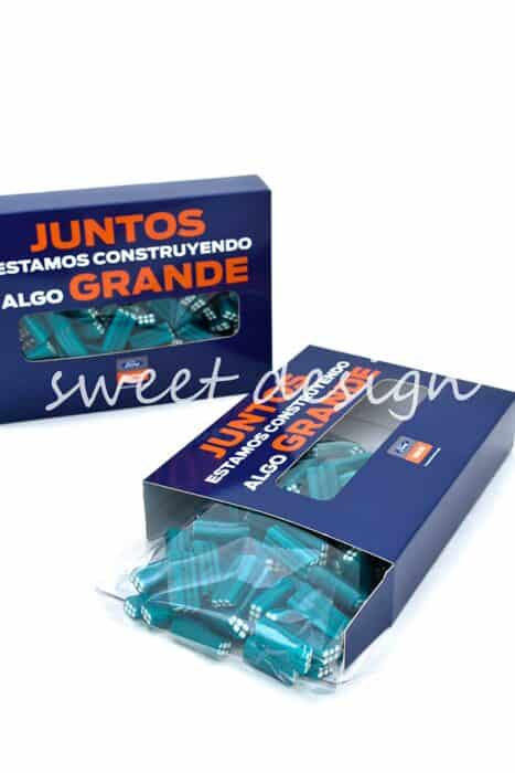 Caja de Dulces Ladrillos Azules