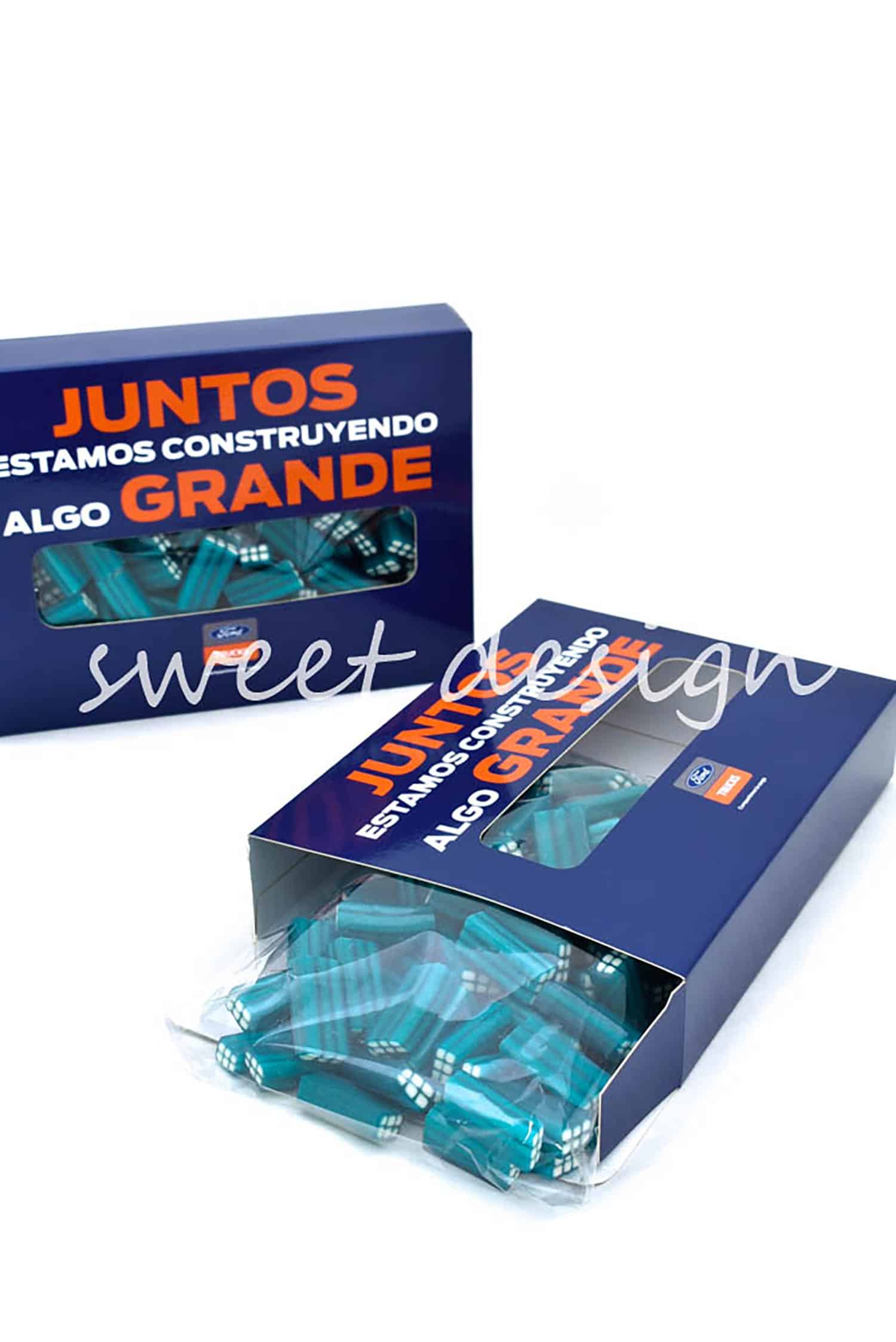 Caja grande para regalo azul