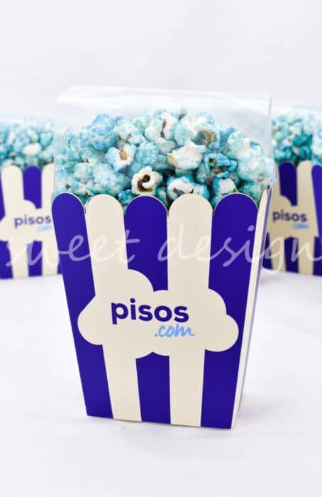 Caja de Palomitas Azules y Dulces Pisos.com